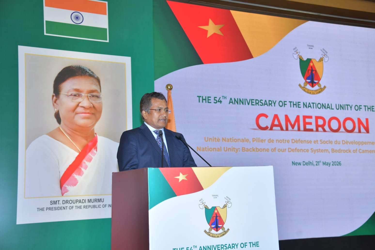 Cameroon and India Reaffirm Strategic Partnership Amid National Unity Day Celebrations